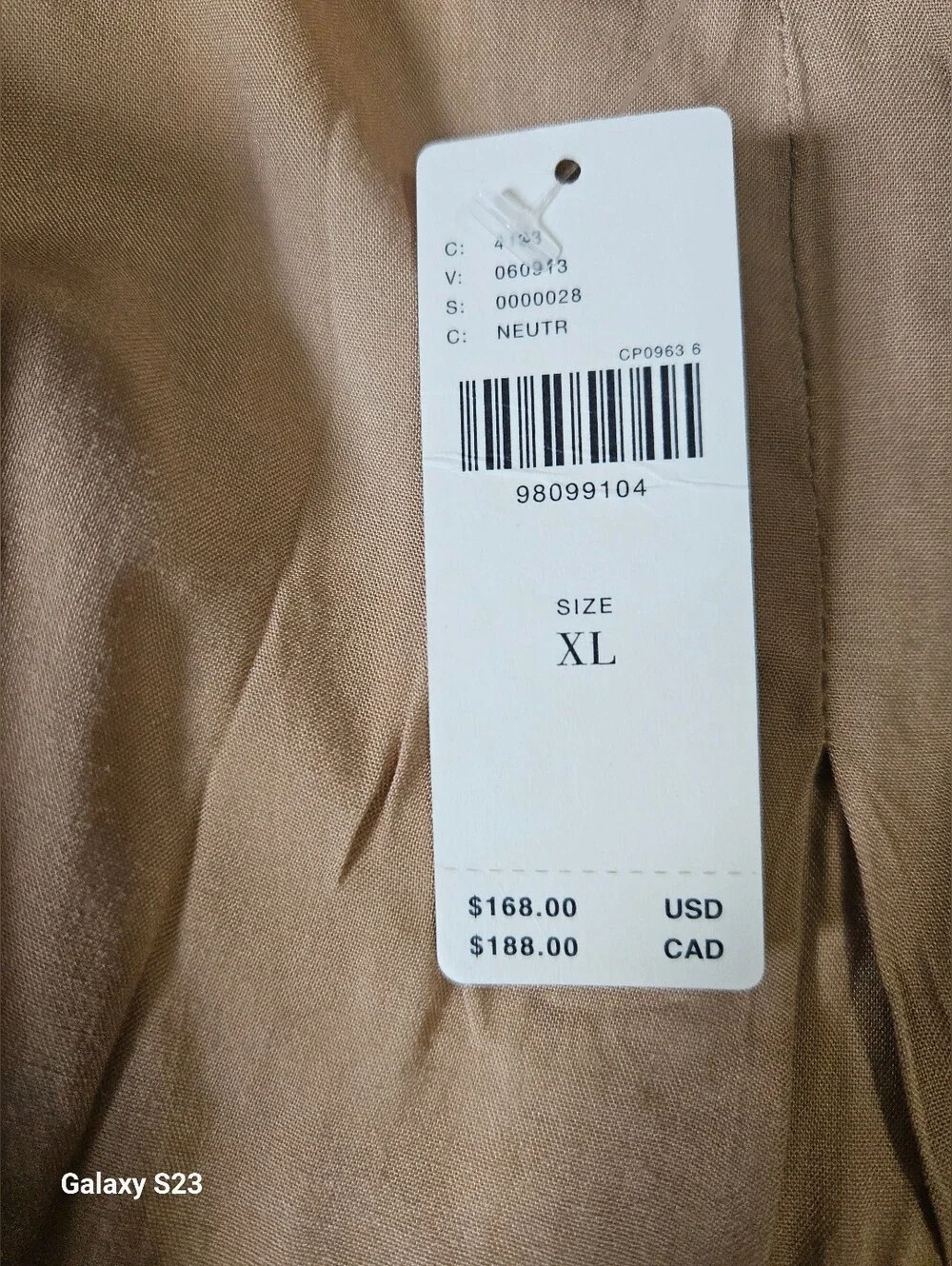 ANTHROPOLOGIE Cropped Floral-Print Trench Coat in Tan